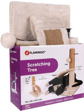 Flamingo f-560798 - Tessas Cozy Kitten Scratching Post with Bell Toy