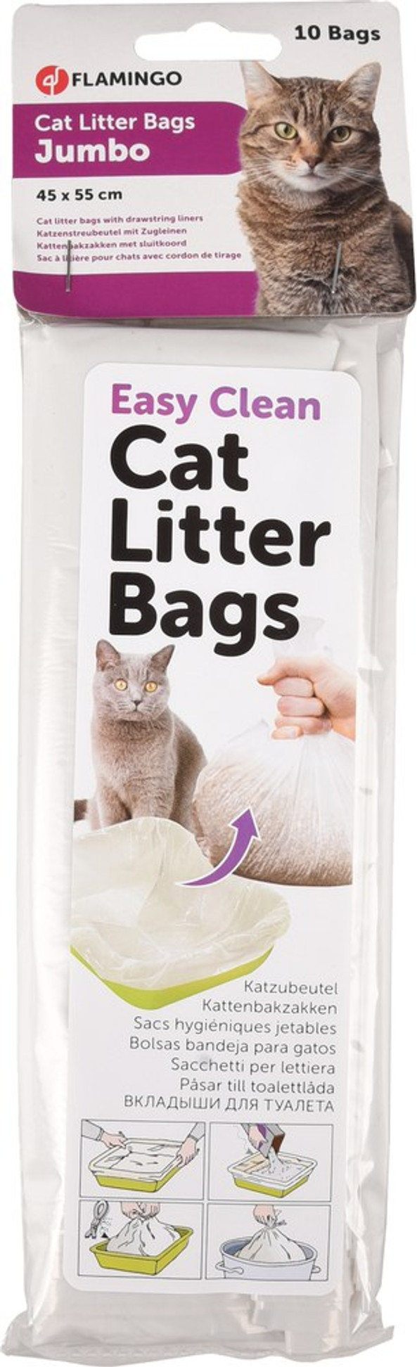Flamingo f-560756 - Sacs à litière pour chats