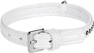 Flamingo f-67187 - Elegant Rhinestone Faux Leather Pet Collar