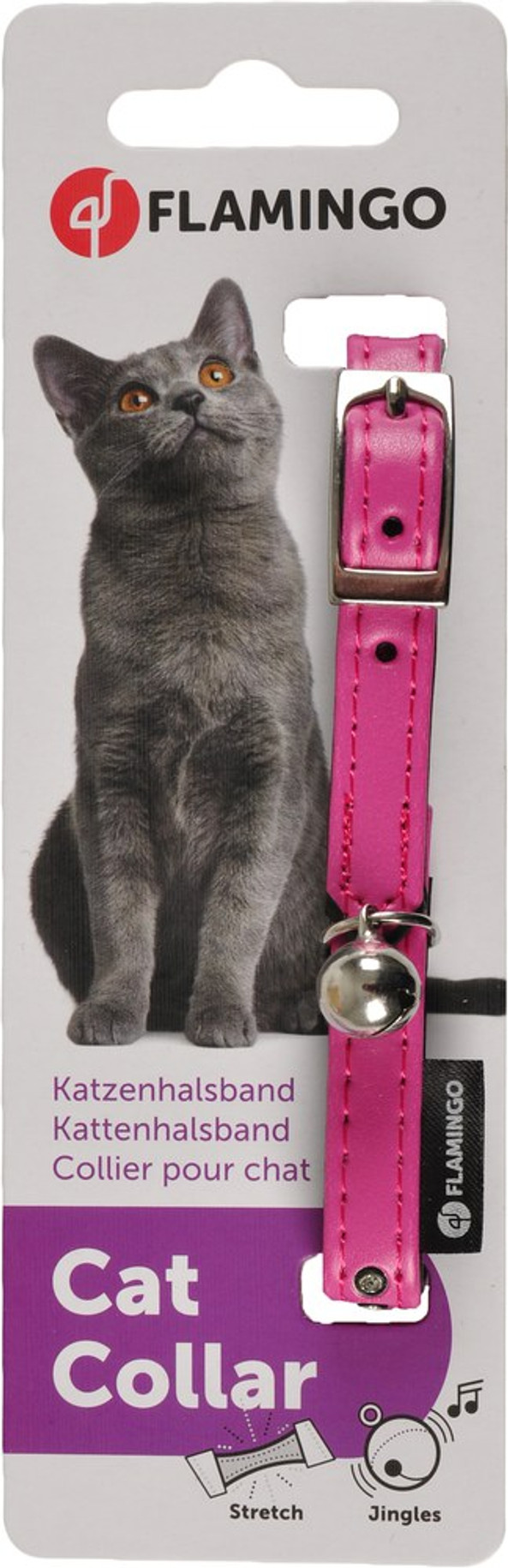 Flamingo f-64545 - Collier Chat Monte Carlo avec Clochette
