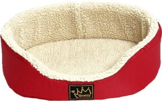 Flamingo f-68730 - Cozy Red Oval Pet Basket for Small Animals