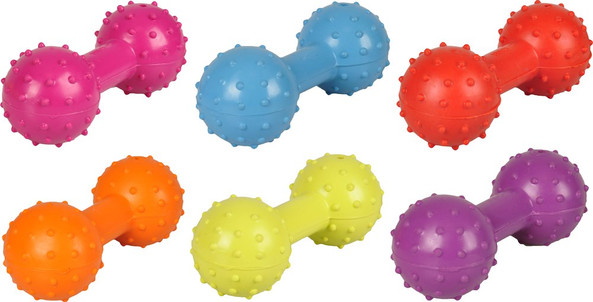 Flamingo f-70280600 - Gentle Spike Dumbbell Toy for Small and Medium Dogs