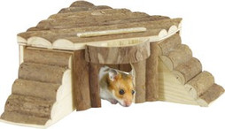 Flamingo f-84785 - Natural Chewable Rodent Playhouse with Roof Access