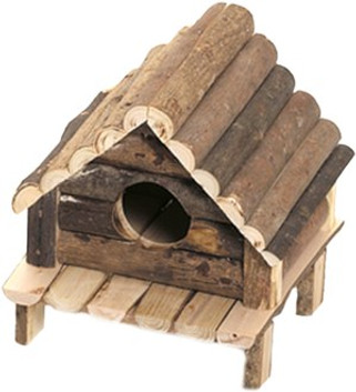 Flamingo f-84203 - Natural Wood Cozy Cabin for Small Rodents