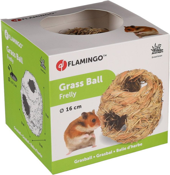 Flamingo f-84171 - Interactive Hay Ball Treat for Rabbits