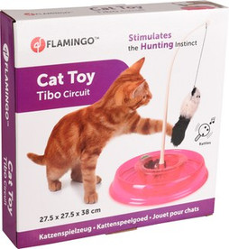 Flamingo f-560849 - Canne à Pêche Jouet Chat avec Balles Intégrées