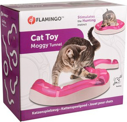 Flamingo f-560848 - Tunnel de Jeu Stimulant pour Chats avec Balle