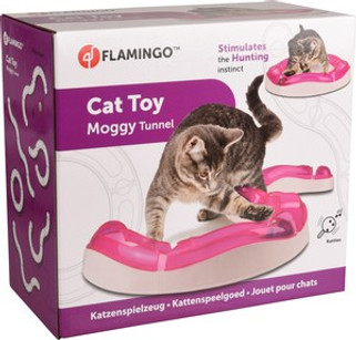 Flamingo f-560848 - Tunnel de Jeu Stimulant pour Chats avec Balle