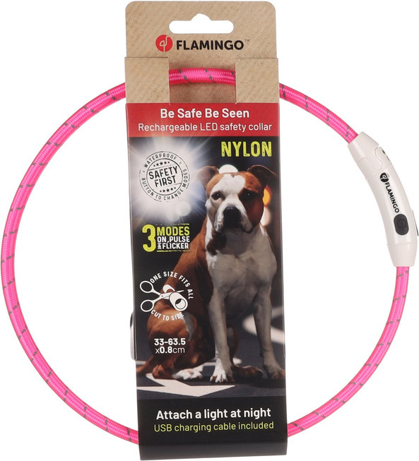 Flamingo f-519763 - Collier Lumineux Sécurité pour Chiens