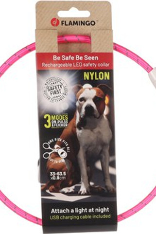 Flamingo f-519763 - Collier Lumineux Sécurité pour Chiens