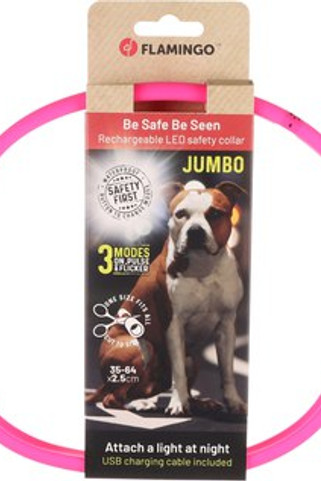 Flamingo f-519766 - Collier Lumineux Réglable pour Chiens Visio Light