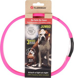 Flamingo f-519766 - Collier Lumineux Réglable pour Chiens Visio Light