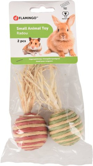 Flamingo f-210233 - Jouet Amusant pour Rongeurs en Herbe de Mer