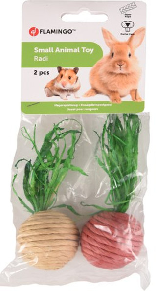 Flamingo f-210232 - Jouet Naturel Radis pour Rongeurs et Lapins