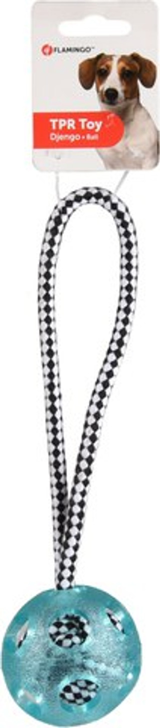 Flamingo f-519721 - Jouet Corde à tirer avec balle Turquoise