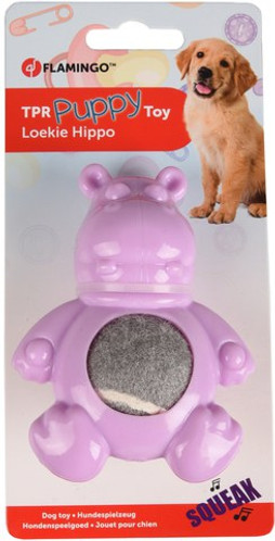 Flamingo f-519716 - Jouet Chiot Hippopotame avec balle Lilas