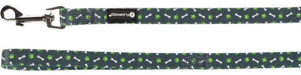 Flamingo f-520088 - Stylish Kaki Dog Leash with Secure Grip Loop
