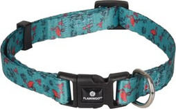 Flamingo f-520100 - Collier Samar Vert avec Imprimé Flamant Rose