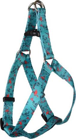 Flamingo f-520104 - Harnais Vert Flamant pour Chiens avec Système Click