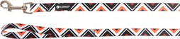 Flamingo f-520137 - Laisse Stian Joyeuse en Nylon Orange et Noir