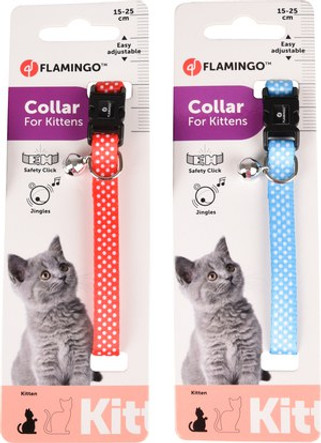 Flamingo f-560920 - Collier pour Chatons avec Clochette et Fermeture Pratique