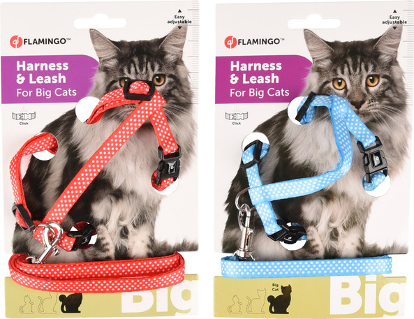 Flamingo f-560924 - Aiwa Adjustable Cat Harness and Leash Set