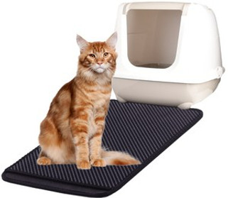 Flamingo f-560950 - Tapis de bac à litière Gris &