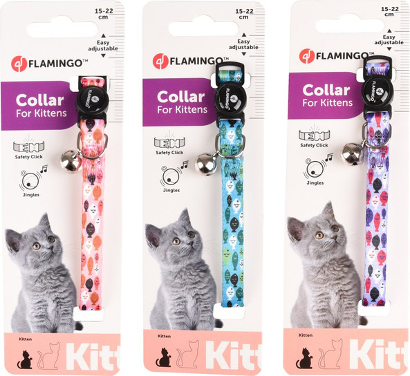 Flamingo f-560946 - Charming Kitten Collar with Safety Click and Bell