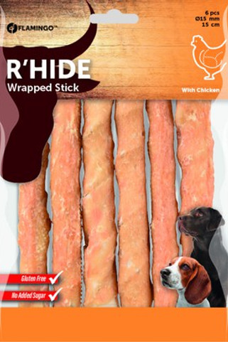 Flamingo f-519636 - Friandises Bâtonavec poulet 15cm 30gr / 6 pcs 180gr