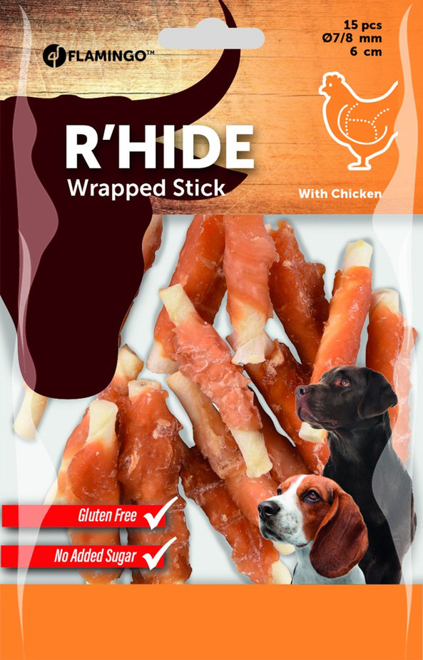 Flamingo f-519634 - Gourmet Chicken Wrapped Chew Sticks for Dogs
