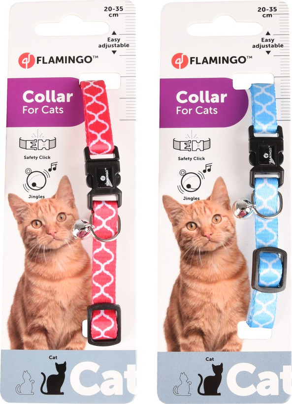 Flamingo f-560934 - Amsi Click-Closure Cat Collar with Bell
