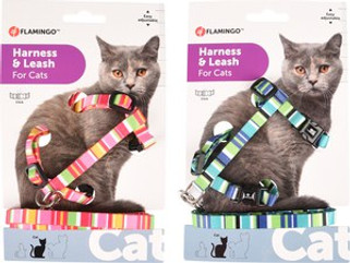 Flamingo f-560931 - Ensemble Harnais et Laisse Amira pour Chats Aventureux