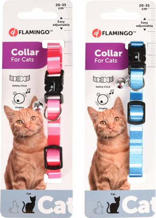Flamingo f-560927 - Collier pour Chats Alfry en Couleurs Variées