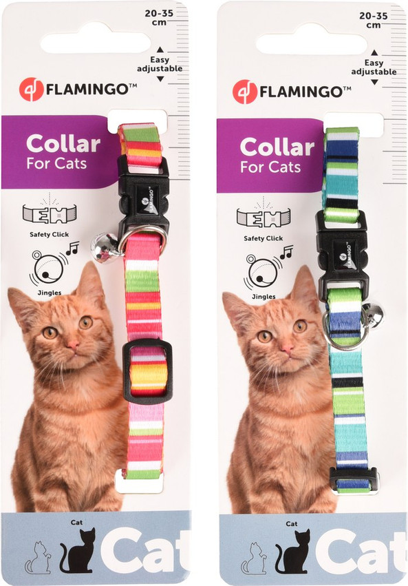 Flamingo f-560930 - Amira Random Color Cat Collar with Bell