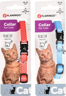Flamingo f-560922 - Collier Chat Aiwa à Pois Surprise