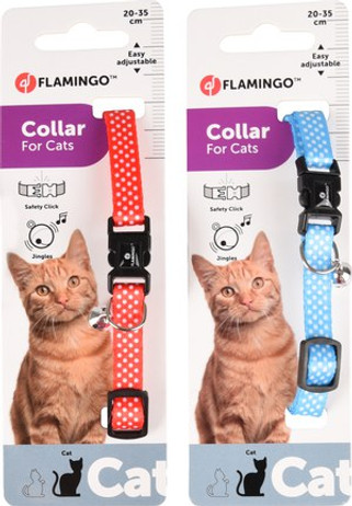 Flamingo f-560922 - Collier Chat Aiwa à Pois Surprise