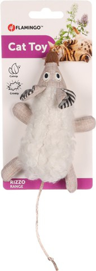 Flamingo f-560952 - Jouet Souris Rizzo avec Herbe à Chat et Bruits