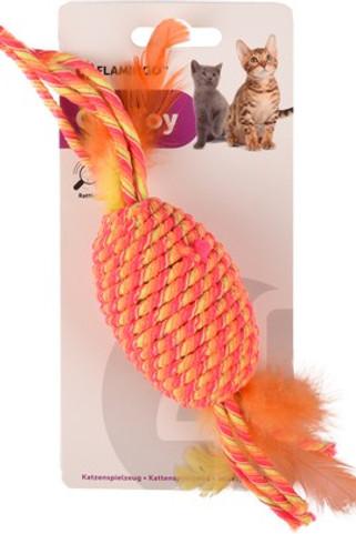 Flamingo f-560912 - Jouet Bibi Orange avec Plumes et Rubans