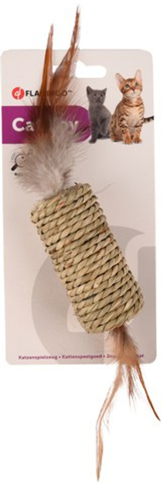 Flamingo f-560906 - Jouet Amusant pour Chat avec Rattle et Plumes