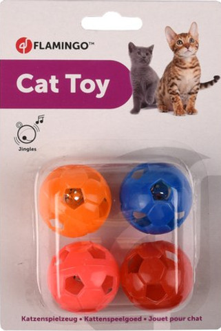 Flamingo f-560899 - Balle Ludique pour Chats avec Cloche Sonore