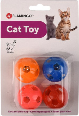 Flamingo f-560899 - Balle Ludique pour Chats avec Cloche Sonore