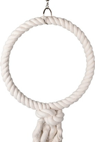 Flamingo f-110290 - Jouet pour oiseaux Anneau CordonBlanc
