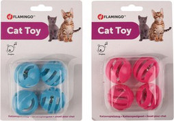 Flamingo f-560900 - Balle Ludique pour Chats avec Son Tinkling
