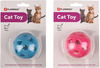 Flamingo f-560897 - Balle Ludique pour Chats avec Son Tinkling