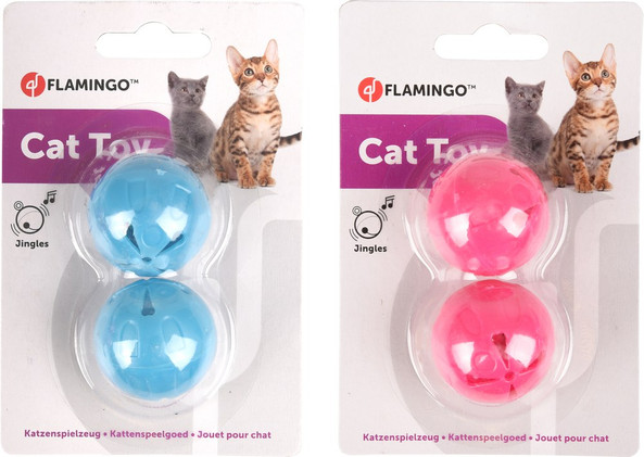 Flamingo f-560898 - Colorful Tinkling Cat Play Ball Toy