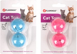 Flamingo f-560898 - Balle Ludique pour Chat avec Son Tinkling