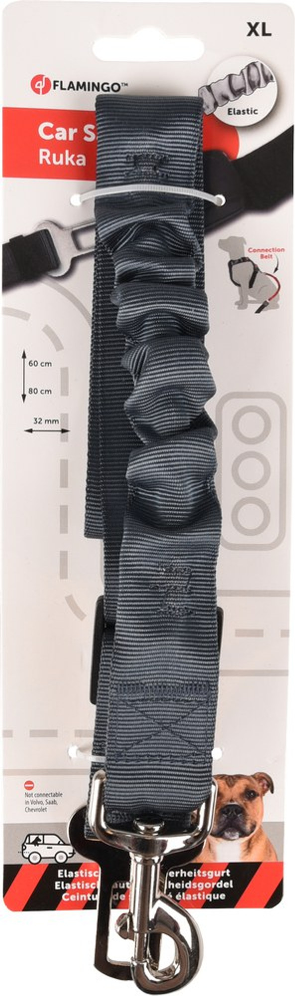 Flamingo f-520220 - Connecteur pour ceinture de sécurité de voiture