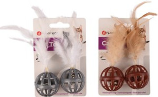 Flamingo f-560916 - Balle Ludique pour Chat avec Son Tinkling
