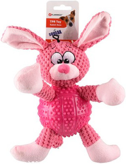 Flamingo f-519989 - Jouet Chien Lapin Rose Siffleur Amusant