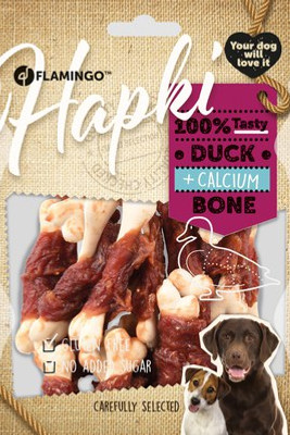 Flamingo f-520271 - Friandises Os de calcium avec canard